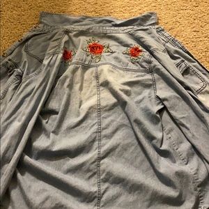 Light blue plaid shirt